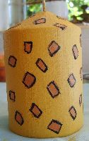painted candle