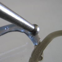 flattening edges of deral lead