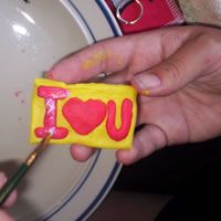 flour dough fridge magnets