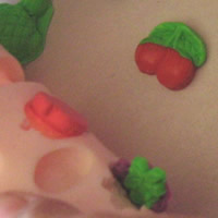 bend silicone rubber mould to remove polymer clay