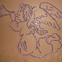 outline of mosaic