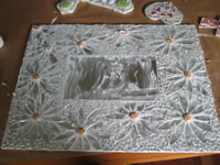 daisy mosaic grout