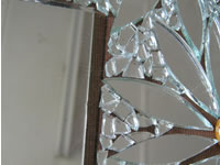 daisy mosaic mirror