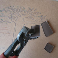 cut mosiac tiles