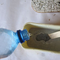 add water to grout