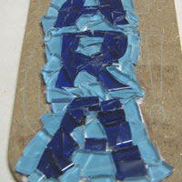 mosaic a contrasting colour