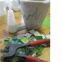 materials needed to mosaic