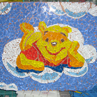 mosaic the background of your picture