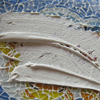 grouting a mosaic