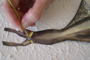 finishing off pewter dress