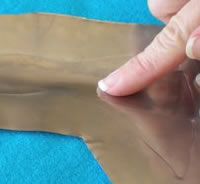 rub pewter with finger