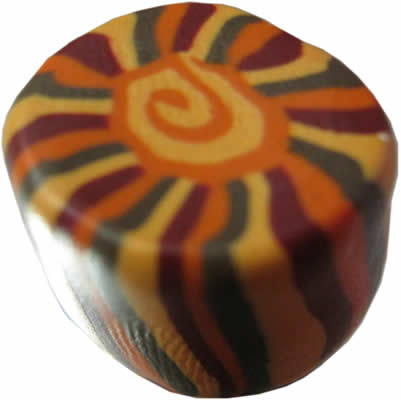 polymer clay four colour cane