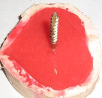 fill silicone rubber mould with casting resin