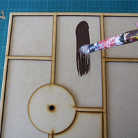 paint clock surface