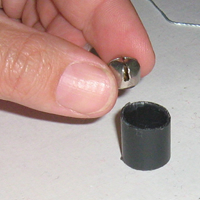 add bell in container in ball