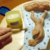 use vaseline as mould release