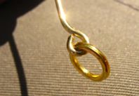closed jump ring on hook