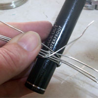 fold the wires over each other