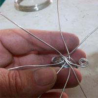 wrap wire into a spiral