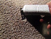 Put glue in the hole