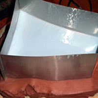 side one of silicone mould has now been poured
