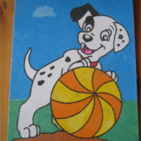 dalmatian sand art