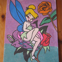 tinkerbell sand art
