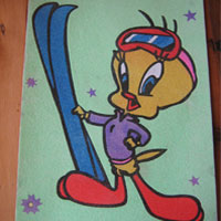 tweety sand art