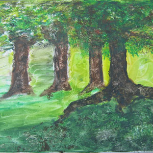 fabric canvas painting team building
