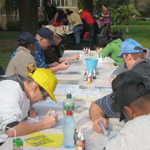 glass paint teambuilding