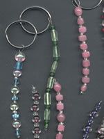 complete simple beaded keyring