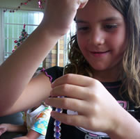 fill length of wire with beads