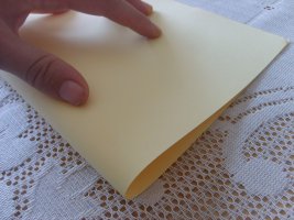 fold card in half