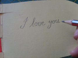 write note inside card