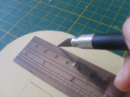 cut slots into card