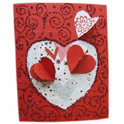 valentines day heart card
