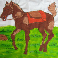 grass painted