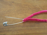fold pip celaner in half