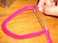 thead pip cleaner though safty pin