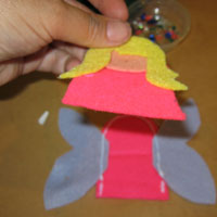 glue felt fairy body parts together