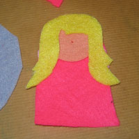 glue hair into place