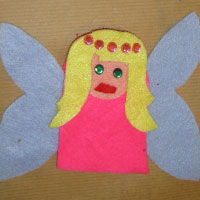 stick sequins in place to create the fairy's tiara