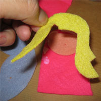 felt fairy hair