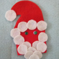 santa's hat is now complete