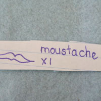 paper moustache template for father christmas