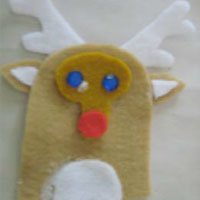 rudolph the red nosed reindeer finger puppet