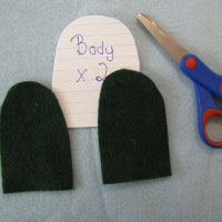 green felt elf