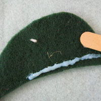 glue the elf hat