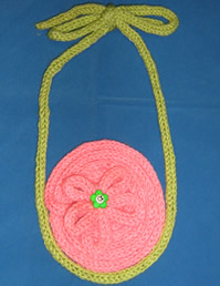 french knitted bag