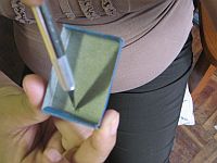 cut hole in box